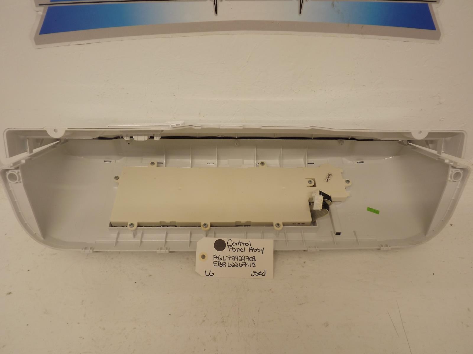 LG Washer AGL72929708 EBR62267115 Control Panel Assy Used LG Washer AGL72929708 EBR62267115 Control Panel Assy Used
